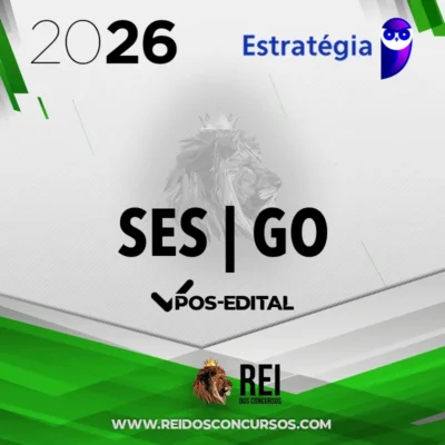 SES | GO - Pós Edital - Pacote Conhecimentos Comuns para todas as Áreas para a Secretaria de Estado de Saúde de Goiás [2026] ES