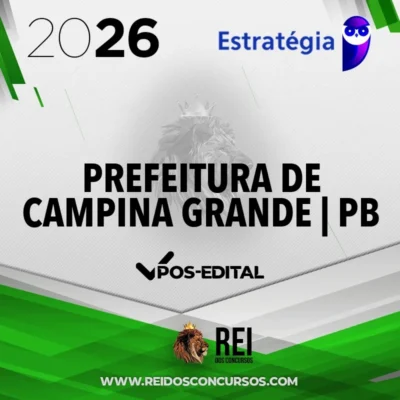 Prefeitura de Campina Grande | SAD - Pós Edital - Fiscal de Serviços Urbanos [2026] Estrategia