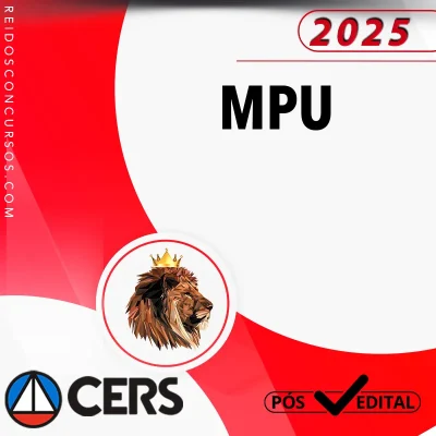 MPU | Pós Edital - Analista ou Técnico do Ministério Público da União [2025] CERS