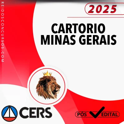 Cartório | Minas Gerais - Pós Edital [2025] CERS