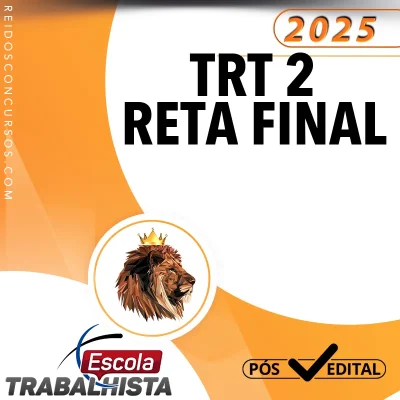 TRT | 2ª Região - Reta Final - Analista Judiciário - Área Judiciária do Tribunal Regional do Trabalho do Estado de São Paulo [2025] Escola Trabalhista