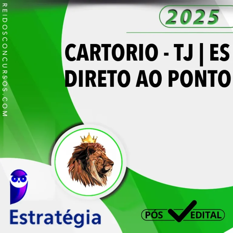 REI ESTRATEGIA POS CARTORIO TJ ES N DIRETO AO PONTO