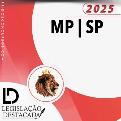 MP | SP - Analista de Promotoria I do Ministério Público de São Paulo [2025] Legislação