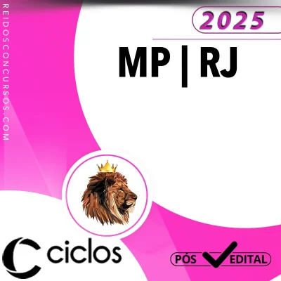 MP | RJ - Retal Final - Promotor de Justiça do Ministério Público do Estado do Rio de Janeiro [2025] Ciclos