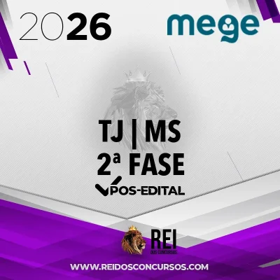 TJ | MS - 2ª Fase - Juiz de Direito do Estado de Mato Grosso do Sul [2026] Mege