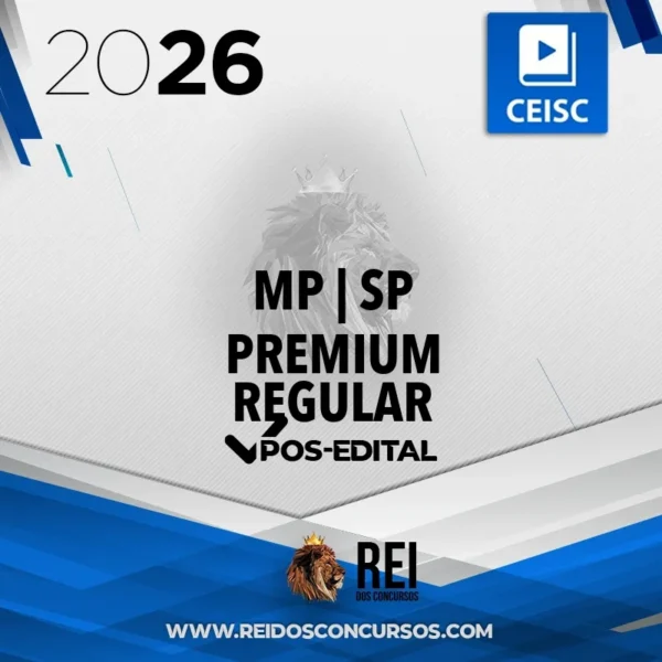 MP | SP – Pós Edital - Premium Regular - Promotor de Justiça do Ministério Público do Estado de São Paulo [2026] CSC
