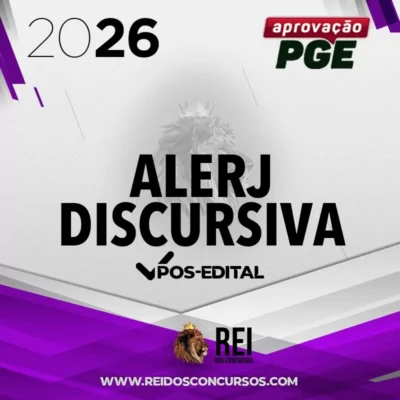 ALERJ - Preparação Discursiva - Procurador da Assembleia Legislativa do Estado do Rio de Janeiro [2026] Aprovação