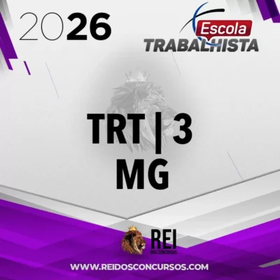 TRT 3 | MG - Analista Judiciário - Área Judiciária  do Tribunal de Justiça de Minas Gerais [2026] Escola Trabalhista