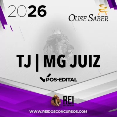 TJ | MG - Reta Final - Juiz Substituto do Tribunal de Justiça do Estado de Minas Gerais [2026] Ouse Saber