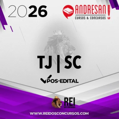 TJ | SC - Superintensivo - Pós Edital - Analista ou Técnico do Tribunal de Justiça de Santa Catarina [2026] Andresan