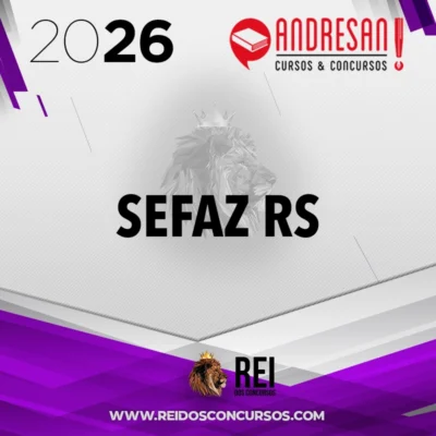 SEFAZ | RS - Analista da Secretaria da Fazenda do Estado do Rio Grande do Sul [2026.2] Andresan