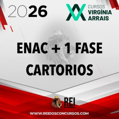 ENAC + 1ª fase Cartórios | Concurso de Cartórios + Exame Nacional de Cartórios [2026.2] Virginia Arrais
