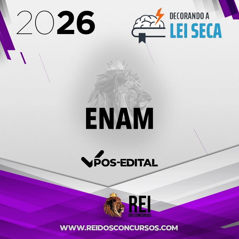 DROPS – ENAM | Exame Nacional da Magistratura [2026.2] Decorando a Lei Seca