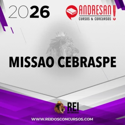 Missão CEBRASPE (CESPE) [2026.2] Andresan