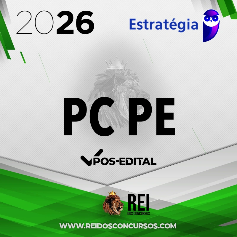 PC | PE - Pós-edital | Agente ou Escrivão da Polícia Civil do Estado de Pernambuco [2026.2] Estrategia